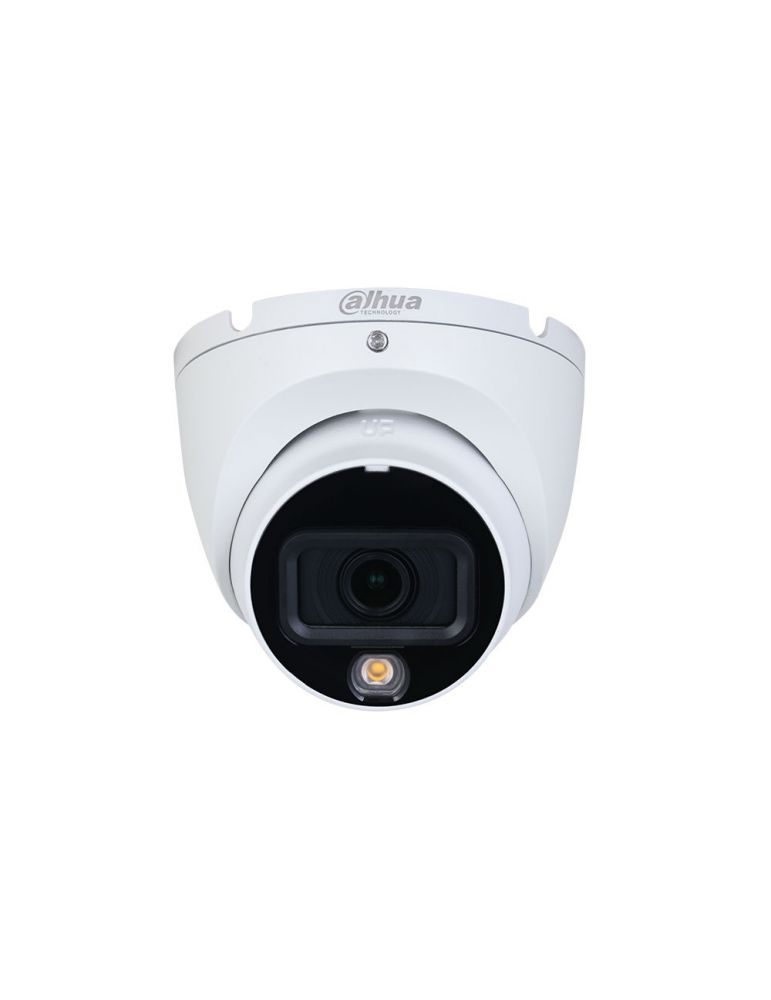 Cameras RESIGILAT - Camera supraveghere Dome cu iluminare duala Dahua HAC-HDW1500TLM-IL-A-0280B-S2, 5 MP, IR/lumina alba 20 m, 2.8 mm, m