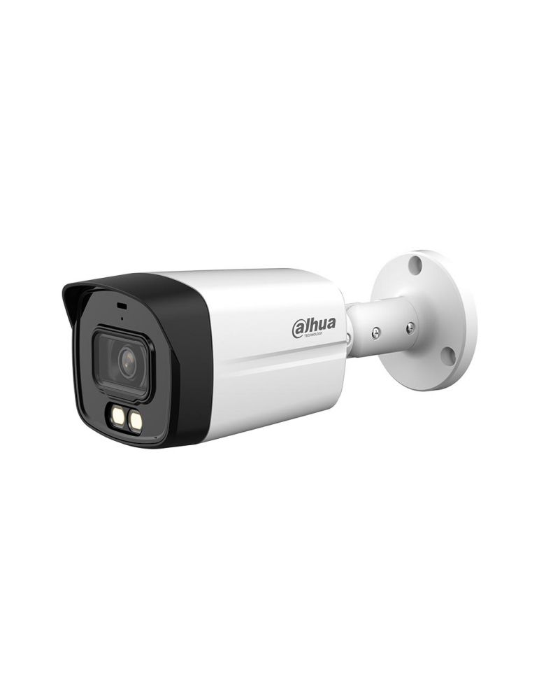 Cameras RESIGILAT - Camera supraveghere exterior Dahua Full-Color HAC-HFW1809TLM-A-LED-0360B, 8 MP, 3.6 mm, lumina alba 40 m, microfon