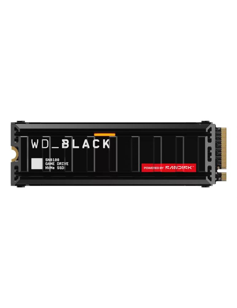 Hard Drives SSD WD_BLACK SN8100 HeatSink 8TB M.2 2280 PCIe Gen5 x4 NVMe, Read/Write: 14900/13200 MBps, IOPS 2200K/2400K, TBW: 4800, powered