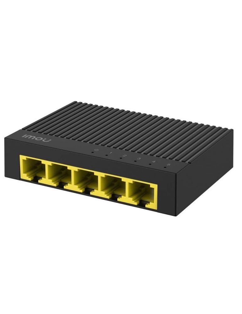 Hubs & Switches Switch cu 5 porturi Gigabit Imou SG105C, 10Gbps, 2000 MAC, fara management