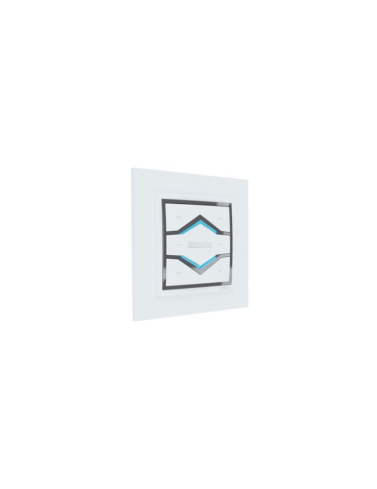 Window Treatment Replacement Parts Telecomanda de perete pentru jaluzele si perdele Motorline MX94, 433.92 Mhz, 2 canale, alb