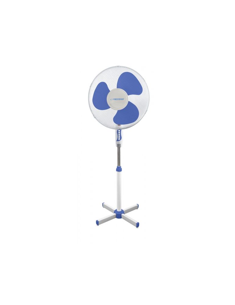 Fans Ventilator cu picior Esperanza Hurricane EHF001WB diametru 40cm 50W Alb/Albastru "EHF001WB"