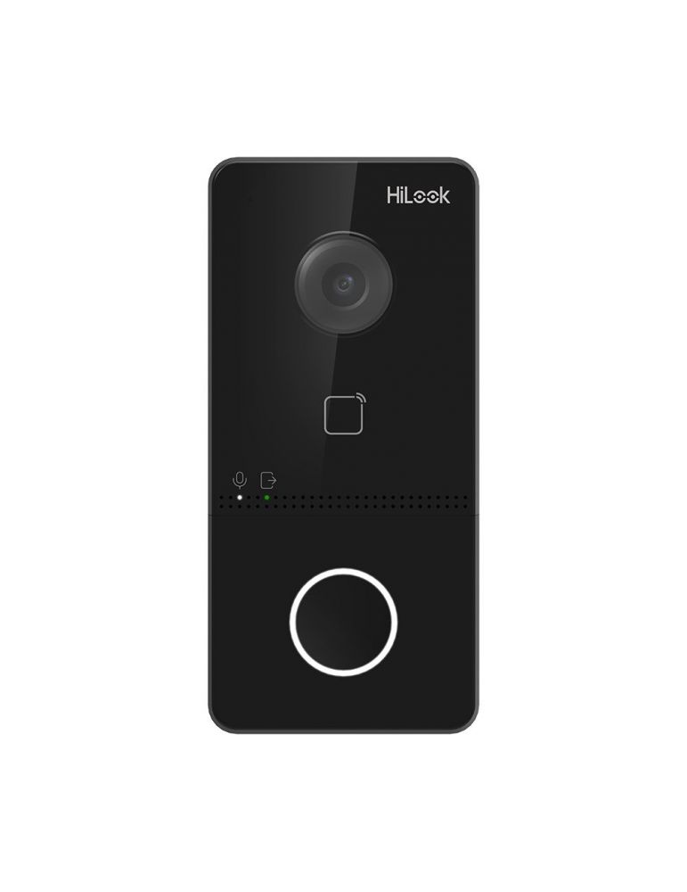 Videointerfon de exterior IP Hikvision HiLook VI-V400W, 2MP, IR 3m, aparent, IP65, PoE, 2000 utilizatori