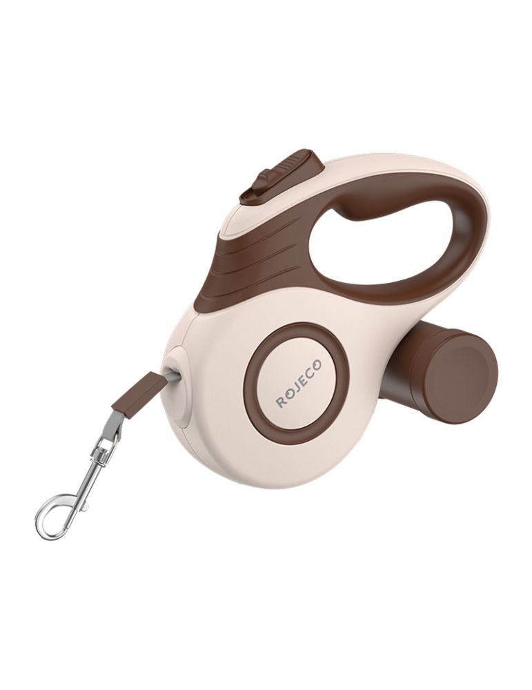 Pet Leashes Rojeco A12 5M Lesă automată retractabilă pentru câini (maro)