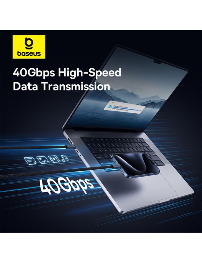 Storage & Data Transfer Cables CABLU alimentare si date Baseus Flash Series 2 USB4, Fast Charging Data Cable pt. smartphone, video 8K@60Hz, USB Type-C la USB T