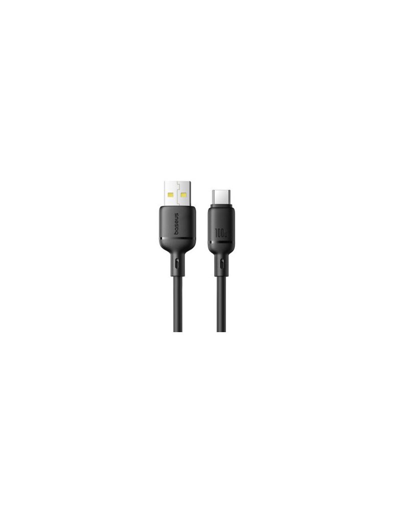 CABLU alimentare si date Baseus Silky, Fast Charging Data Cable pt. smartphone, USB la USB Type-C 100W, 2m, negru "P10377703113-