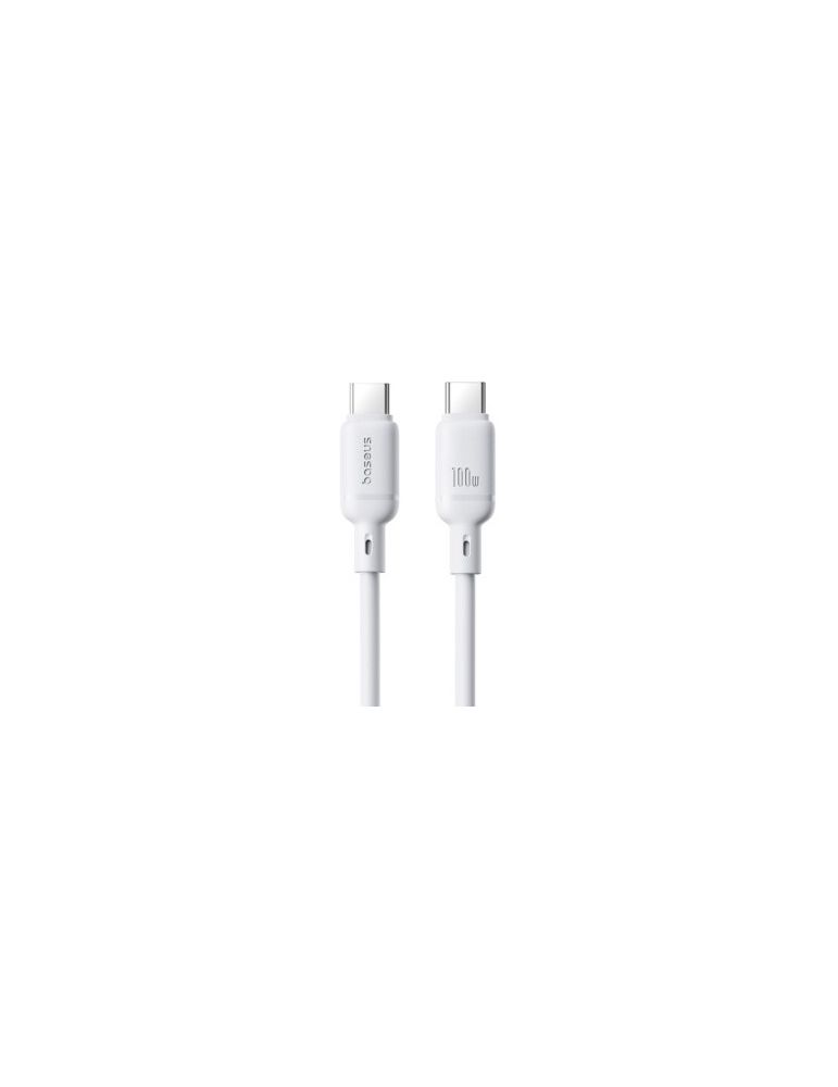 Storage & Data Transfer Cables CABLU alimentare si date Baseus Silky, Fast Charging Data Cable pt. smartphone, USB Type-C la USB Type-C 100W, 2m, alb "P1037770