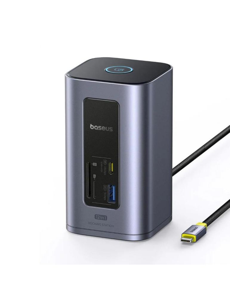 Computer Accessories DOCKING STATION Baseus Spacemate RD1 12 in 1, input USB Type-C, output 2xHDMI 4K@60Hz, 2xUSB-C (10Gbps), 2xUSB-A (5Gbps), 2xUSB,