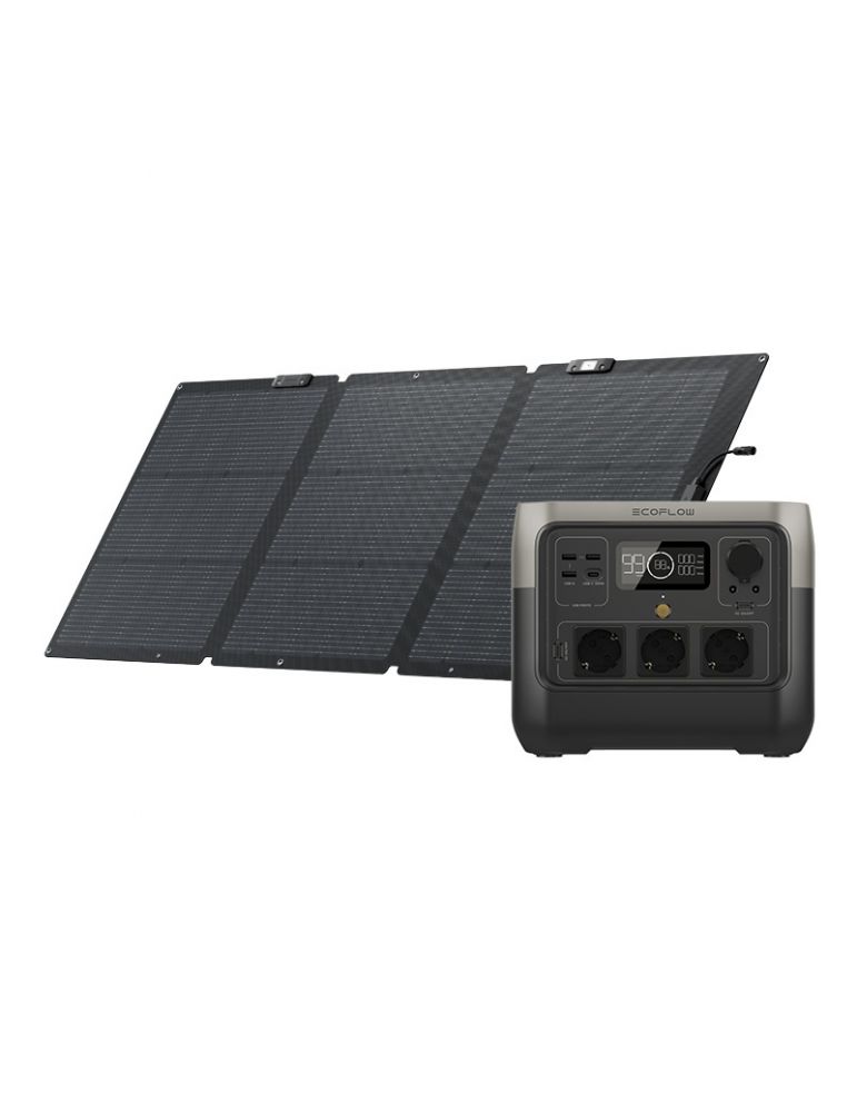 sistem fotovoltaic Set: Centrală EcoFlow River 2 Pro + panou fotovoltaic de 160W.