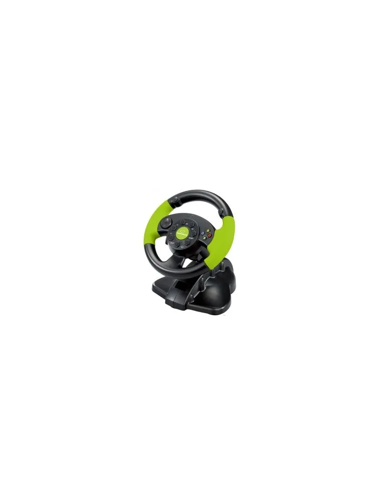 Game Controllers Volan cu pedale Esperanza High Octane EG104 XBOX 360 PS3 PC USB Negru/Verde "EG104" (timbru verde 0.8 lei)