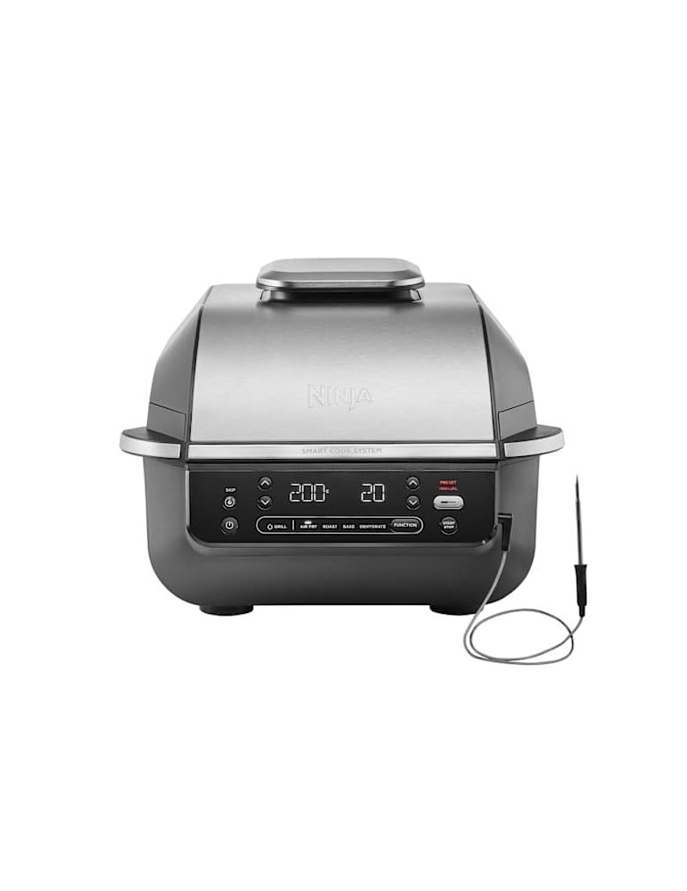 Ninja Gratar electric si airfryer Ninja Foodi AirGrill EG351EU, 1760 W, functie friteuza aer cald, 5 functii, 40°- 265°C, display digi