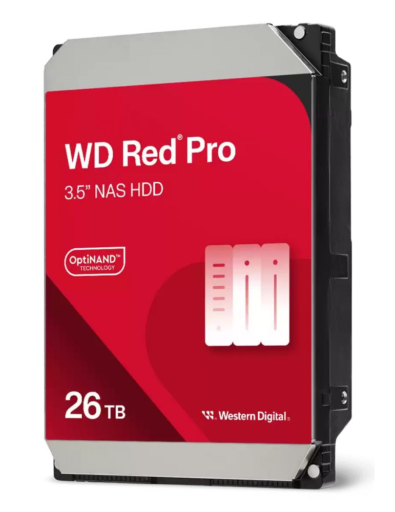 Hard Drives HDD NAS WD Red Pro 26TB CMR, 3.5, 512MB, 7200 RPM, SATA, TBW: 550 "WD260KFGX" HDD WD WD260KFGX