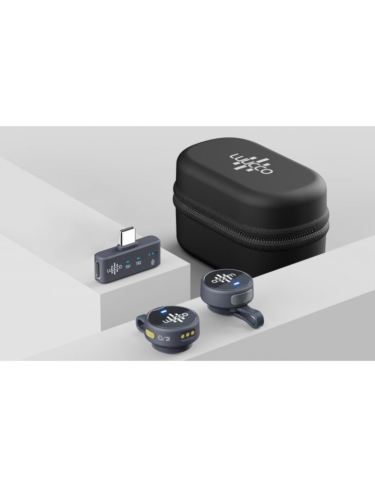 Audio Components Microfon Lavaliera Wireless Luucco AirWave Pro-K2, USB-C