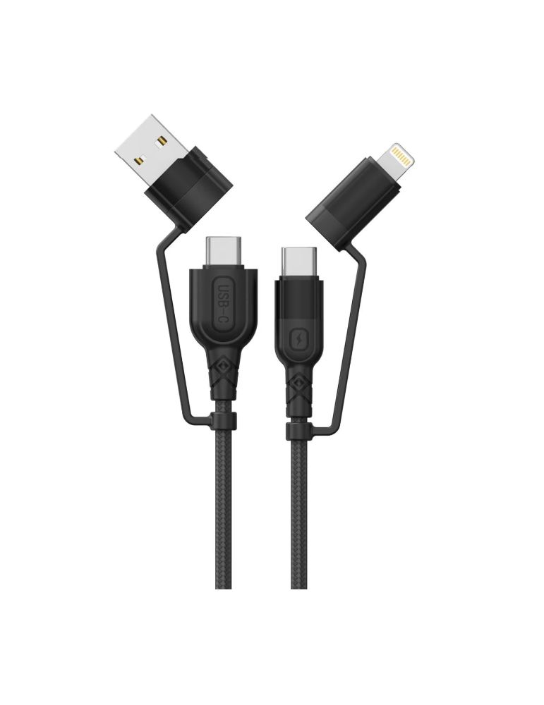 Storage & Data Transfer Cables Cablu Audio Lemontti USB A&C-USB-C, material: Aliaj aluminiu, Nailon impletit, lungime 1,2m, - iesire USB-A la USB-C: 5V/2A Max