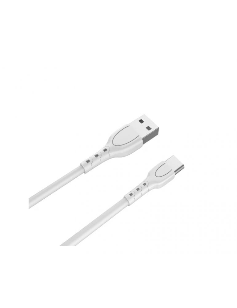 Storage & Data Transfer Cables Cablu Fast-Charge Lemontti USB-A la Type-C, lungime 0.5m, material: PVC , putere: 3A(5V/3A), alb