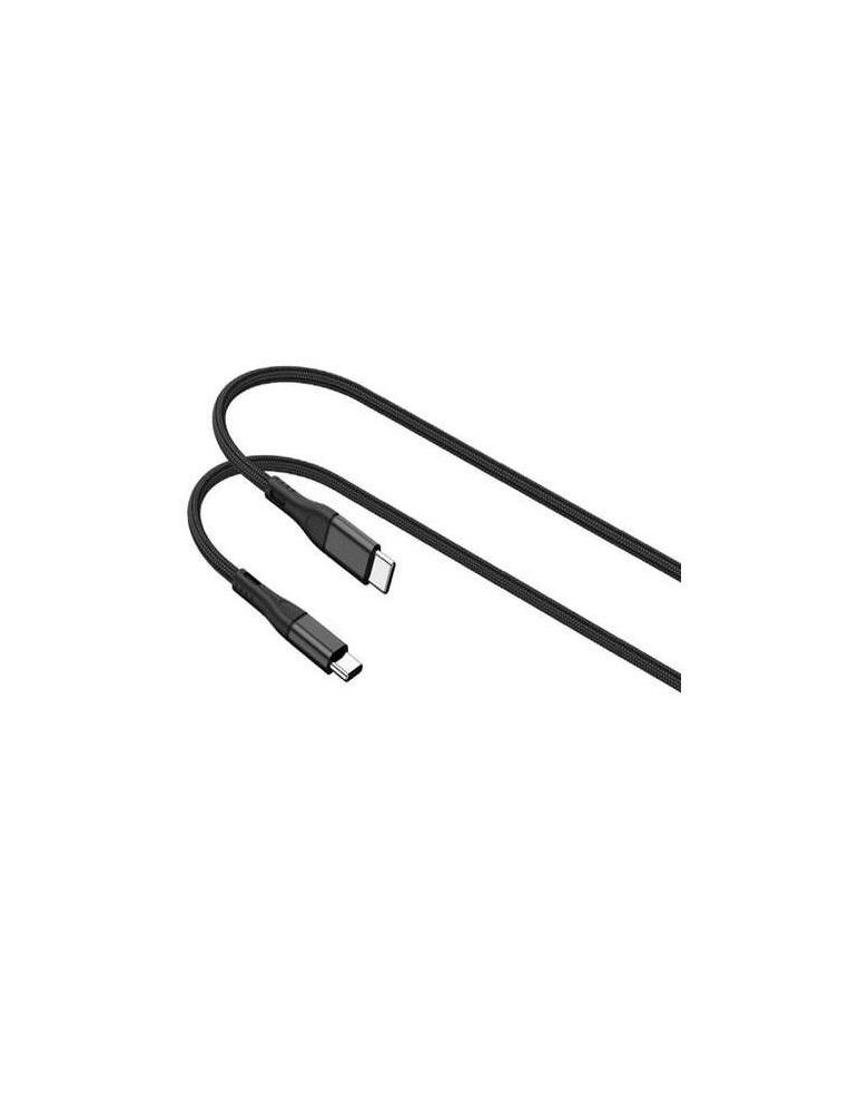 Storage & Data Transfer Cables Cablu Lemontti Bending Aluminum Fast Charge Type-C la Type-C, PD 65W, 1.2m, Negru