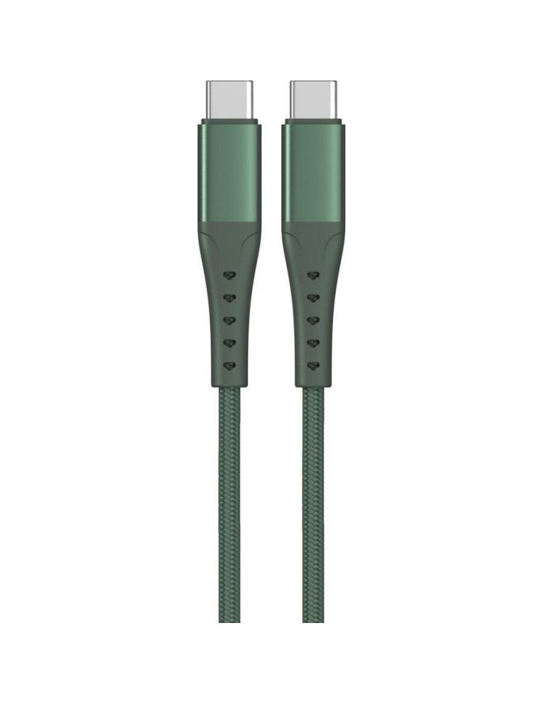 Storage & Data Transfer Cables Cablu Lemontti Bending Aluminum Fast Charge Type-C la Type-C, PD 65W, 1.2m, Verde
