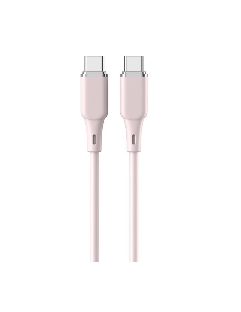 Storage & Data Transfer Cables Cablu Lemontti Liquid SiliconType-C la Type-C, Fast Charge, PD 60W, lungime 1.2m, Roz