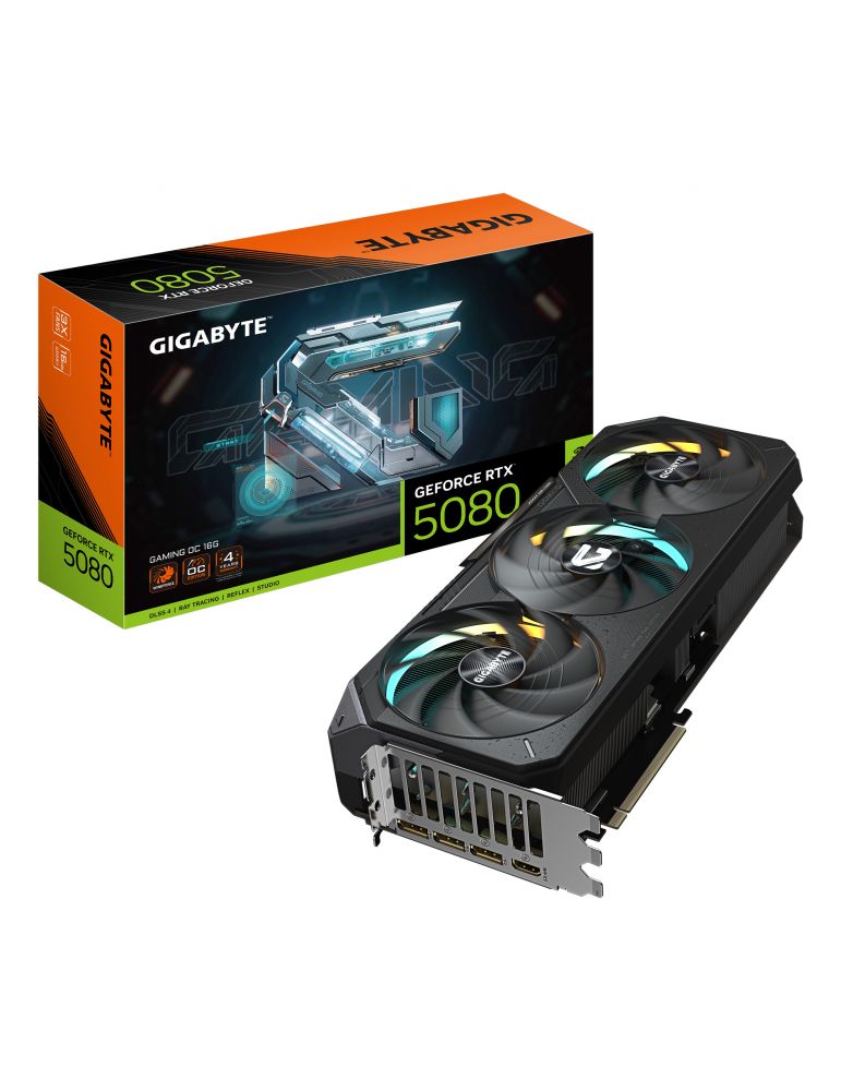 I/O Cards & Adapters VGA PCIE16 RTX5080 16GB GDDR7/N5080GAMING OC-16GD GIGABYTE "GV-N5080GAMING OC-16GD 1.0"