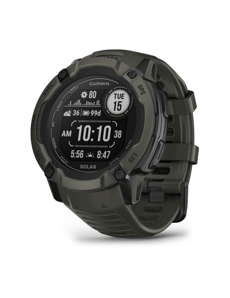 Activity Monitors Smartwatch Instinct 2X Solar Moss "010-02805-05"
