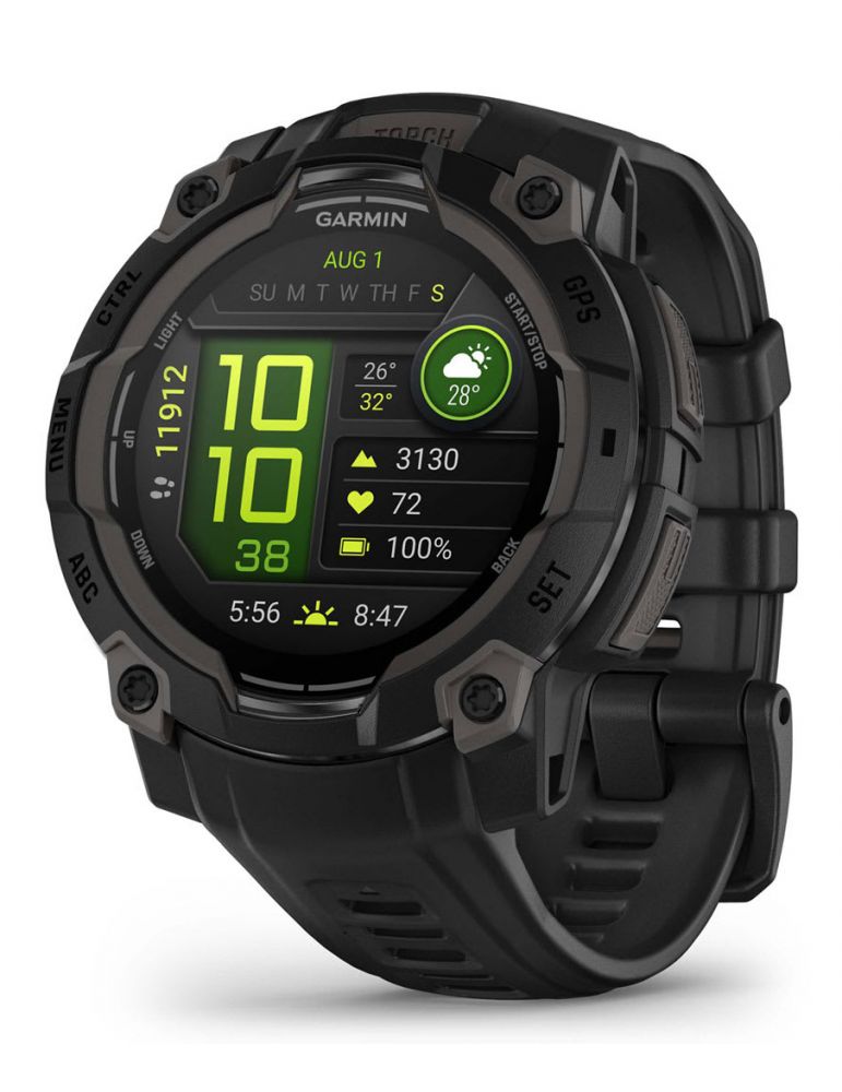 Activity Monitors Smartwatch Instinct 3 45 mm, AMOLED Black with black band "010-02936-00"