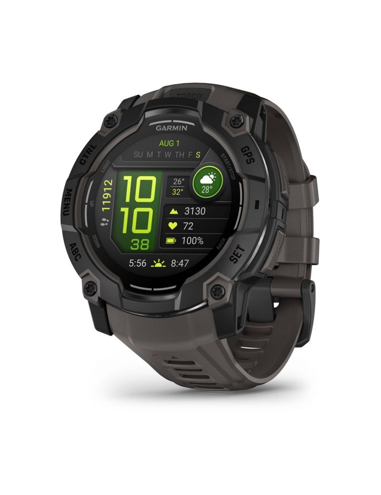 Activity Monitors Smartwatch Instinct 3 50 mm, AMOLED Black with Charcoal Band "010-03020-00"