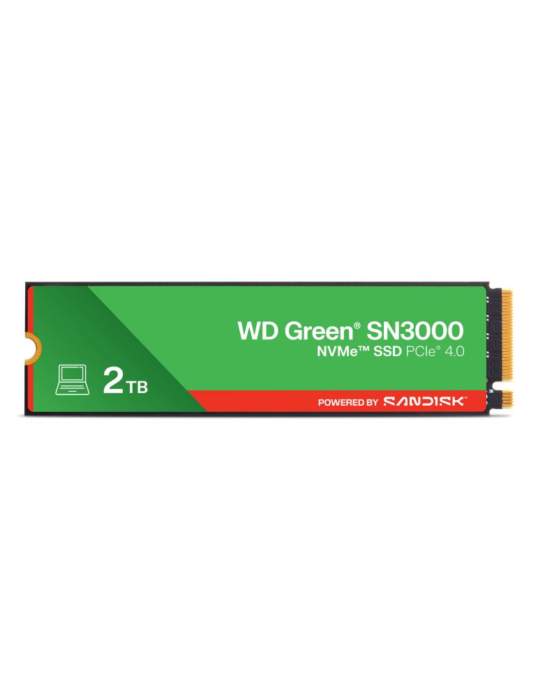 Hard Drives SSD PCIE G4 M.2 NVME 2TB/GREEN SN3000 WDS200T4G0E WDC "WDS200T4G0E"