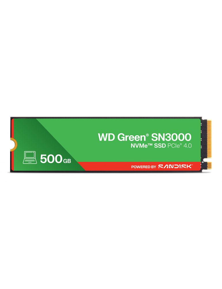 Hard Drives SSD PCIE G4 M.2 NVME 500GB/GREEN SN3000 WDS500G4G0E WDC "WDS500G4G0E"