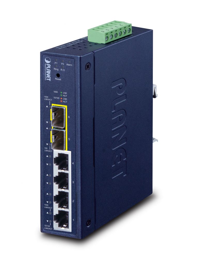 Hubs & Switches NET SWITCH 4PORT 1000M/IGS-4215-4T2S PLANET "IGS-4215-4T2S" (timbru verde 2 lei)