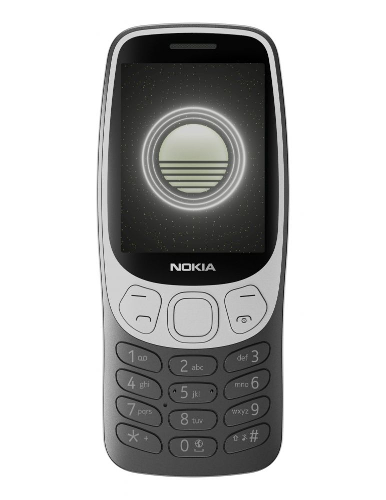 Nokia Nokia 3210 (2024) 4G, Dual SIM, 1450 mAh, USB Type-C, Grunge Black "1GF025CPA2L10"