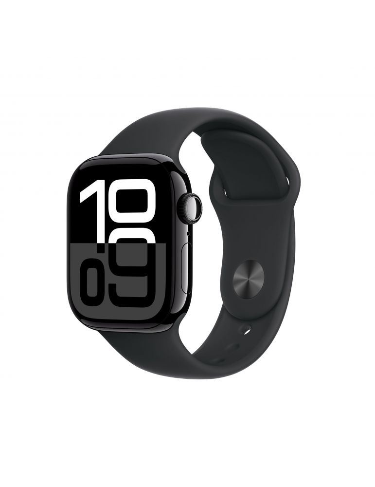 Watches Smartwatch Watch 10 GPS, Carcasa Jet Black Aluminium 42mm, Black Sport Band - S/M "MWWE3" (timbru verde 0.45 lei)