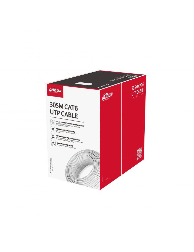 Network Cables Dahua Technology DH-PFM920I-6UN-C cabluri de rețea Alb 305 m Cat6 U/UTP (UTP)
