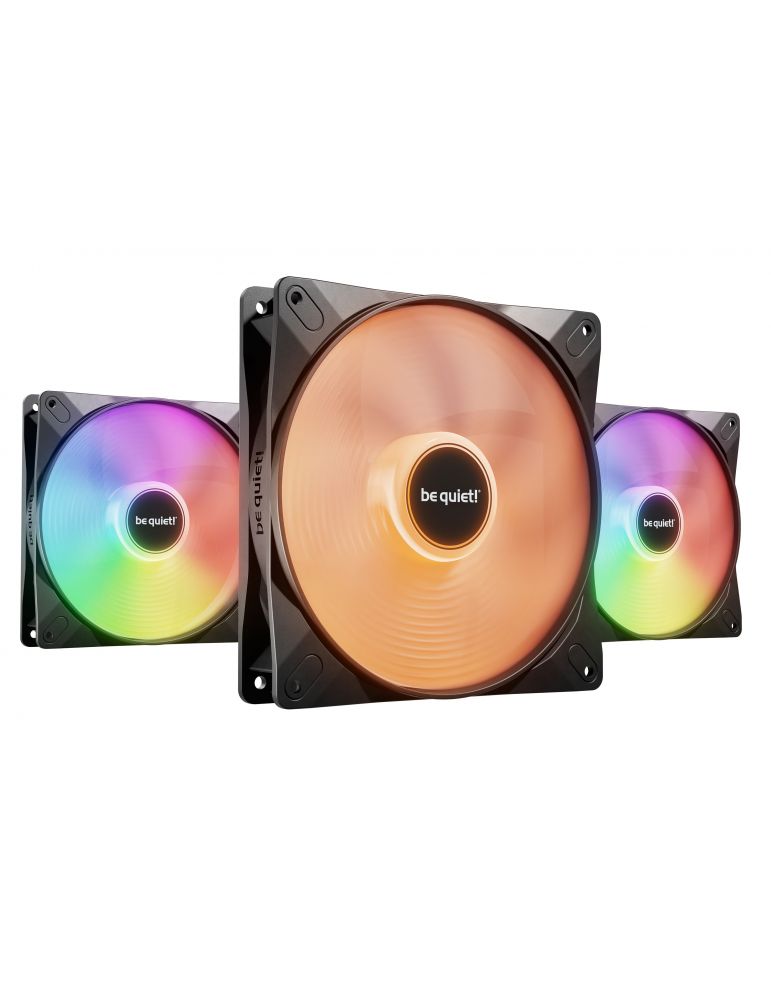 Computer System Cooling Parts be quiet! LIGHT WINGS LX 140mm PWM 3-Pack Black Carcasă calculator Ventilator 14 cm Negru 3 buc.