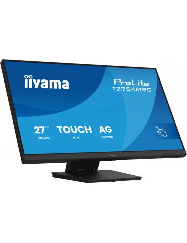 iiyama ProLite T2754MSC-B2AG monitoare LCD 68,6 cm (27") 1920 x 1080 Pixel Full HD LED Ecran tactil Multi-gestual Negru - Tik.ro