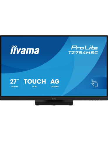 iiyama ProLite T2754MSC-B2AG monitoare LCD 68,6 cm (27") 1920 x 1080 Pixel Full HD LED Ecran tactil Multi-gestual Negru