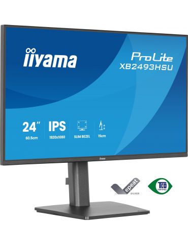 iiyama ProLite XB2493HSU-B1 monitoare LCD 60,5 cm (23.8") 1920 x 1080 Pixel Full HD LED Negru - Tik.ro