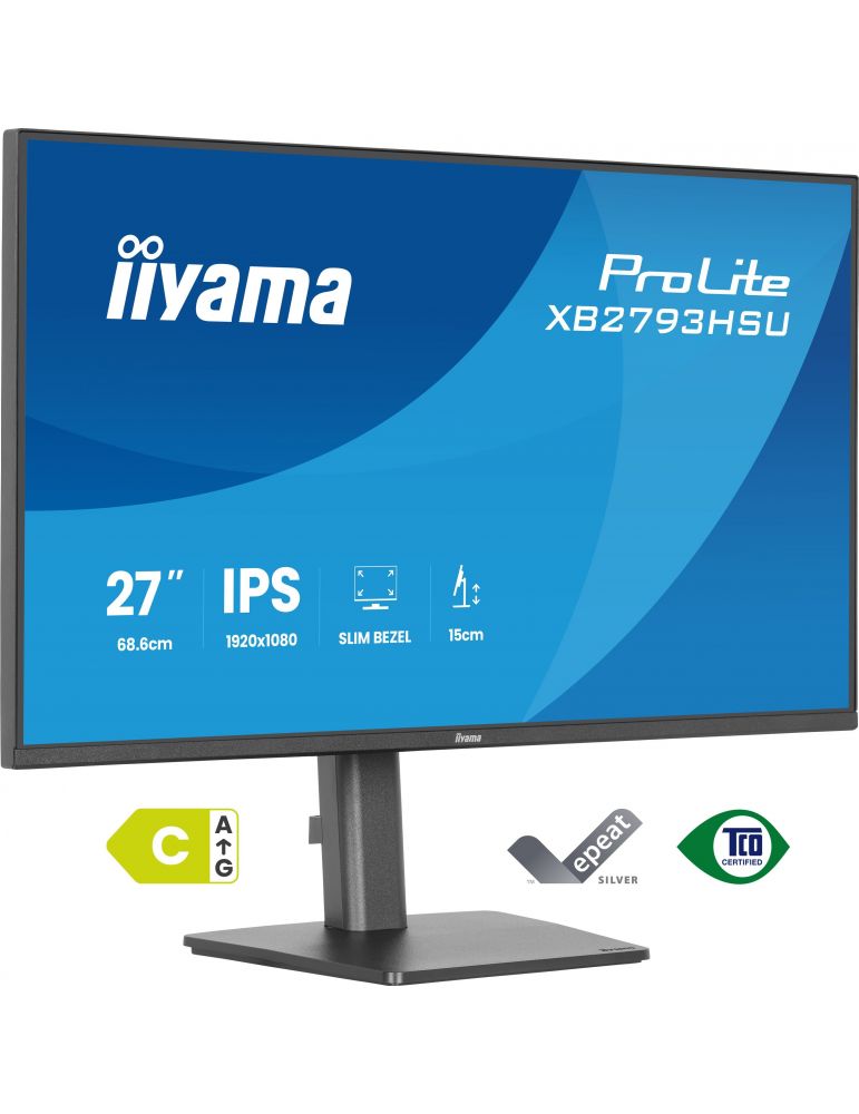 Iiyama iiyama ProLite XB2793HSU-B1 monitoare LCD 68,6 cm (27") 1920 x 1080 Pixel Full HD LED Negru
