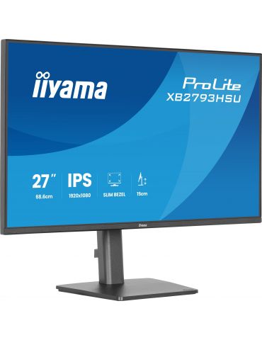 iiyama ProLite XB2793HSU-B1 monitoare LCD 68,6 cm (27") 1920 x 1080 Pixel Full HD LED Negru