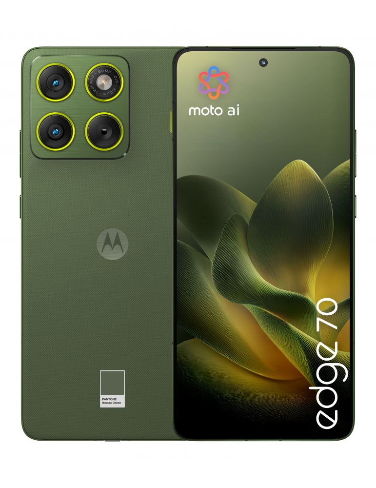 Motorola Motorola edge 70 17 cm (6.7") Dual SIM Android 16.0 5G USB tip-C 12 Giga Bites 512 Giga Bites 4800 mAh Verde