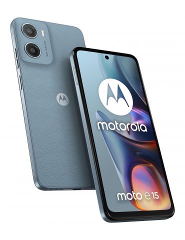Motorola moto e15 16,9 cm (6.67") Dual SIM Android 14 Go edition 4G USB tip-C 2 Giga Bites 64 Giga Bites 5200 mAh Albastru - Tik.ro