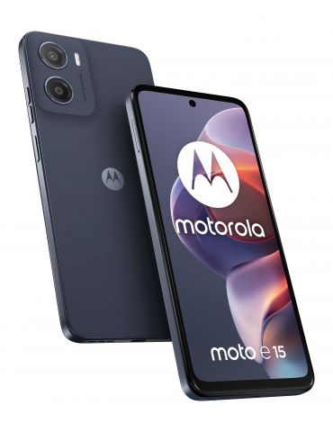 Motorola moto e15 16,9 cm (6.67") Dual SIM Android 14 Go edition 4G USB tip-C 2 Giga Bites 64 Giga Bites 5200 mAh Albastru - Tik.ro
