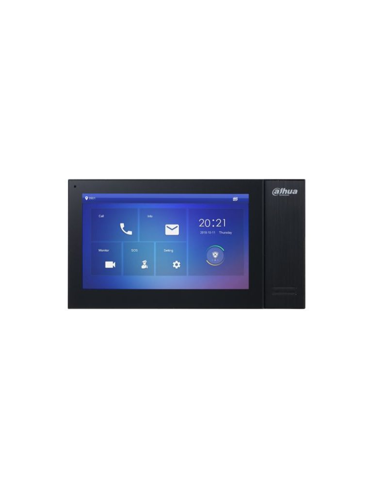 Communications Dahua Technology VTH2421FB sisteme de interfoane video 17,8 cm (7") Negru