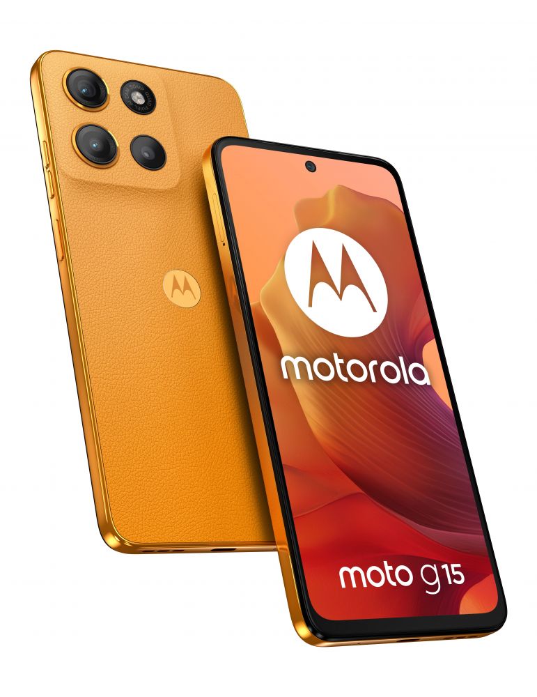 Motorola Motorola moto g15 17,1 cm (6.72") Dual SIM Android 15 4G USB tip-C 4 Giga Bites 128 Giga Bites 5200 mAh Portocală