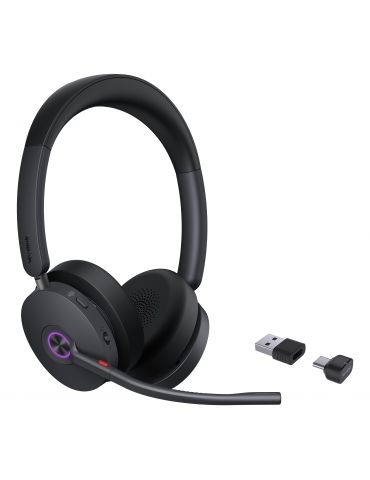 Yealink BH74 Teams USB-C A Căști Fără fir Bandă de fixare pe cap Birou Call center USB Type-C   USB Type-A Bluetooth Negru - Tik.ro