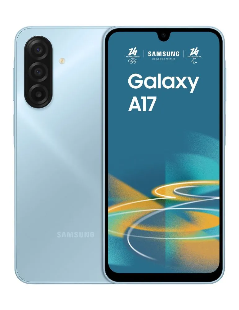 Mobile Phones Samsung Galaxy A17 17 cm (6.7") Dual SIM hibrid 4G USB tip-C 4 Giga Bites 128 Giga Bites 5000 mAh Albastru deschis