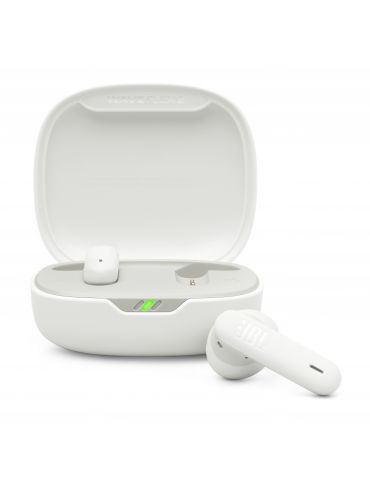 JBL Wave Flex 2 Căști Fără fir În ureche Apeluri Muzică USB tip-C Bluetooth Alb - Tik.ro