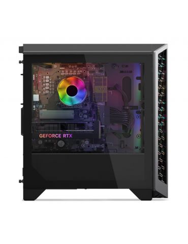 Lenovo LOQ Tower 26ADR10 AMD Ryzen™ 7 8745HX 16 Giga Bites DDR5-SDRAM 1 TB SSD NVIDIA GeForce RTX 5050 PC-ul Negru