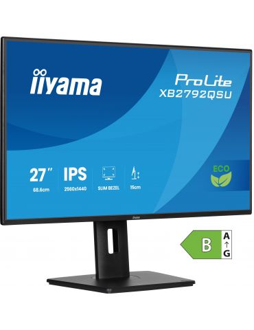 iiyama ProLite XB2792QSU-B1 monitoare LCD 68,6 cm (27") 2560 x 1440 Pixel Quad HD LED Negru - Tik.ro