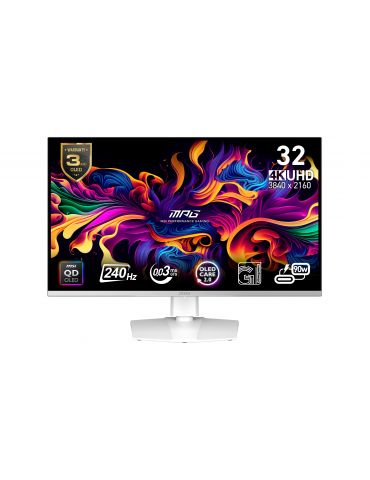 MSI MPG 321URXW QD-OLED monitoare LCD 80 cm (31.5") 3840 x 2160 Pixel 4K Ultra HD Alb