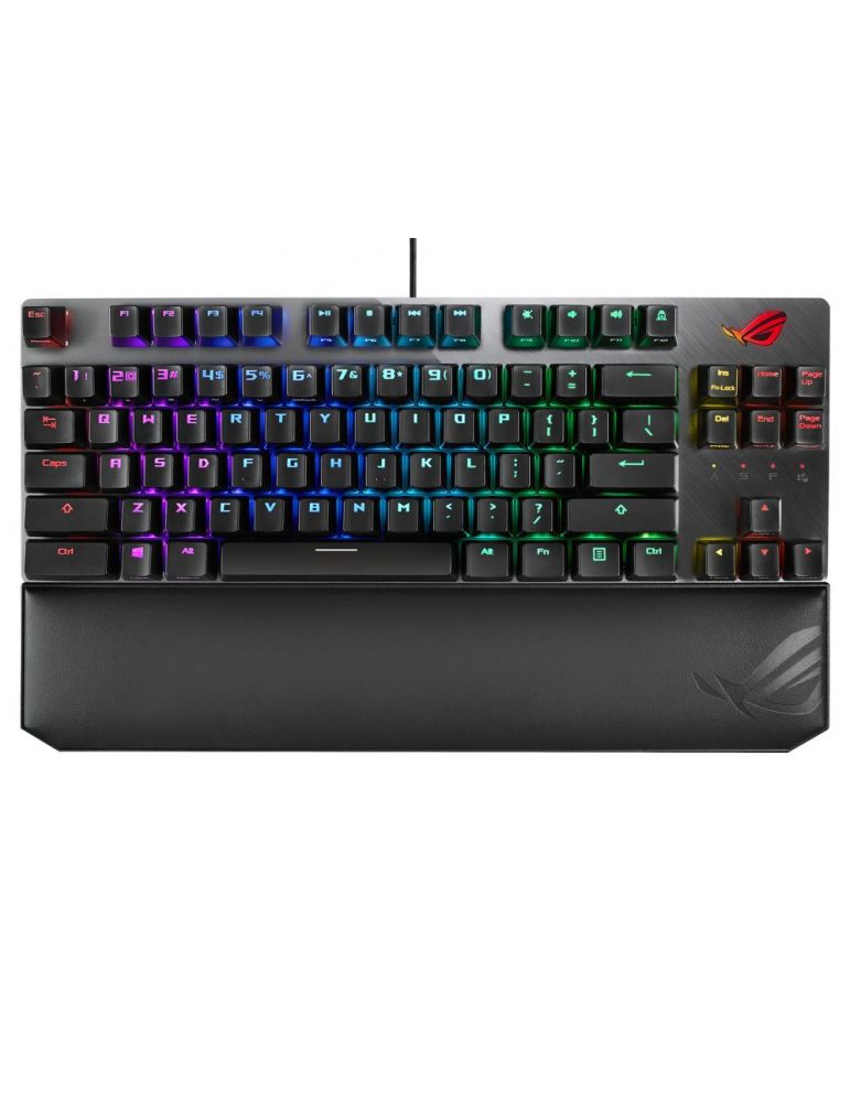 Asus ASUS X801 STRIX SCOPE NX TKL D/NXRD/US tastaturi Gaming USB QWERTY Engleză SUA Negru, Gri